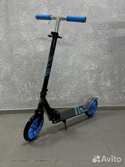 Самокат двухколесный синий