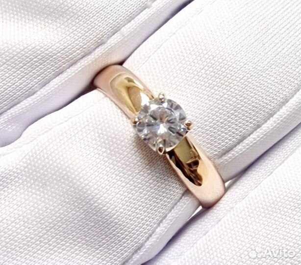 Золотое кольцо 585 р.18 с фианитом