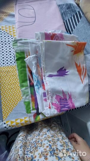 Постельное белье б/у хлопок