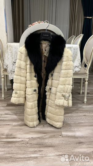 Шуба кролик натуральная