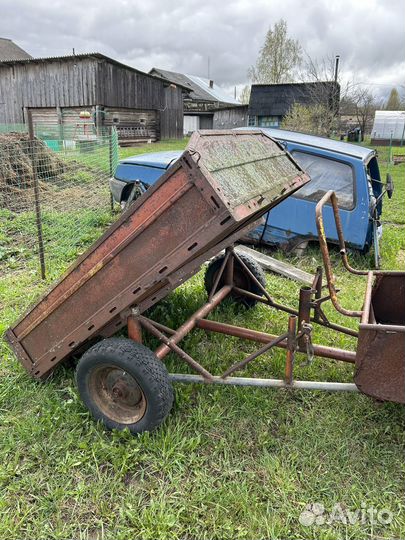 Прицеп для мотоблока самосвальный