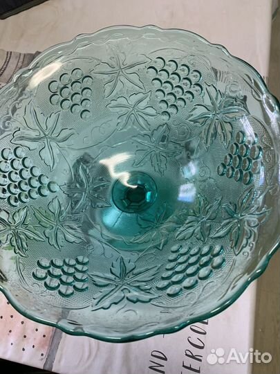 Ваза для фруктов на ножке СССР