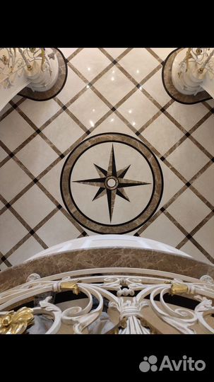 Укладка мрамора, монтаж гранита