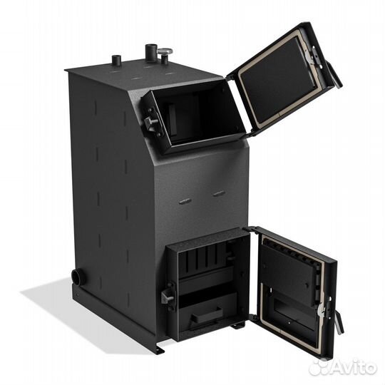 Твердотопливный котел с увеличенной топкой