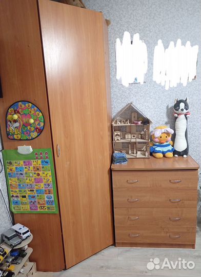 Угловой шкаф+комод