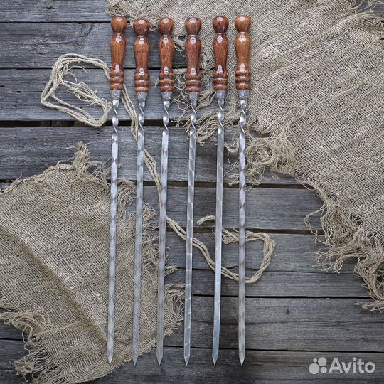 Шампура в кожаном чехле