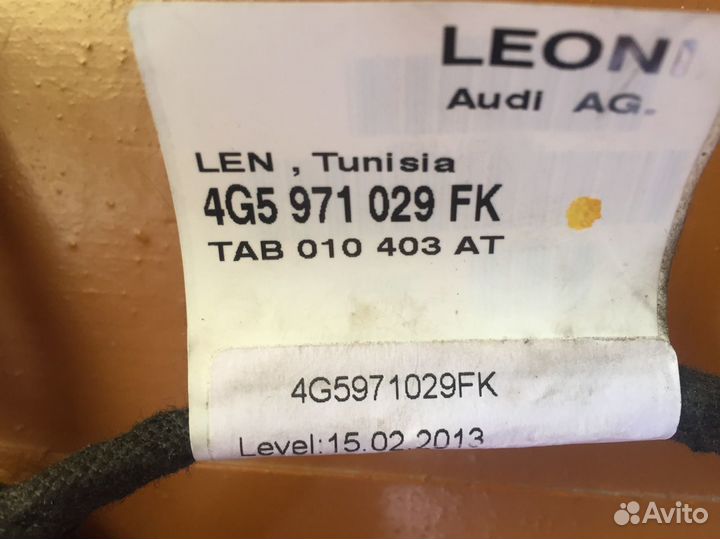 Проводка двери передней Audi A6 C7 4G5971029FK