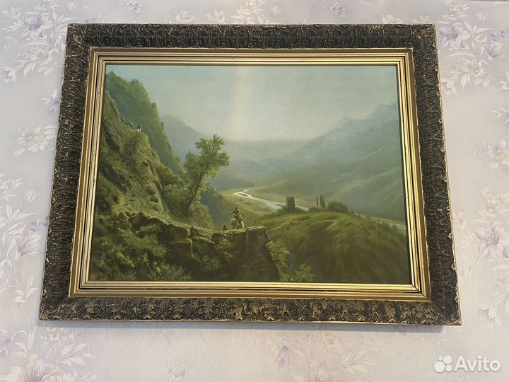 Картина Льва Лагорио В горах Кавказа