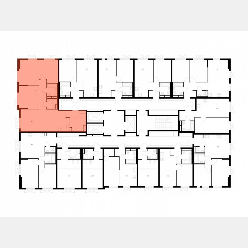 3-к. квартира, 86,1 м², 25/25 эт.