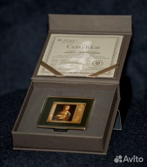 Монета Дама с горностаем 1 доллар 2012