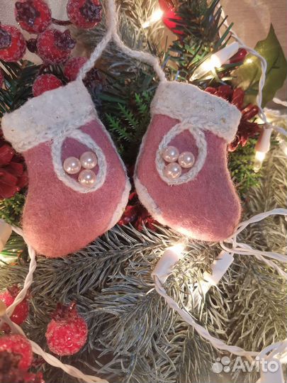 Валенки-шептуны новогодний подарок ёлочная игрушка