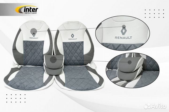 Каркасные авточехлы для Renault Logan (2gn)