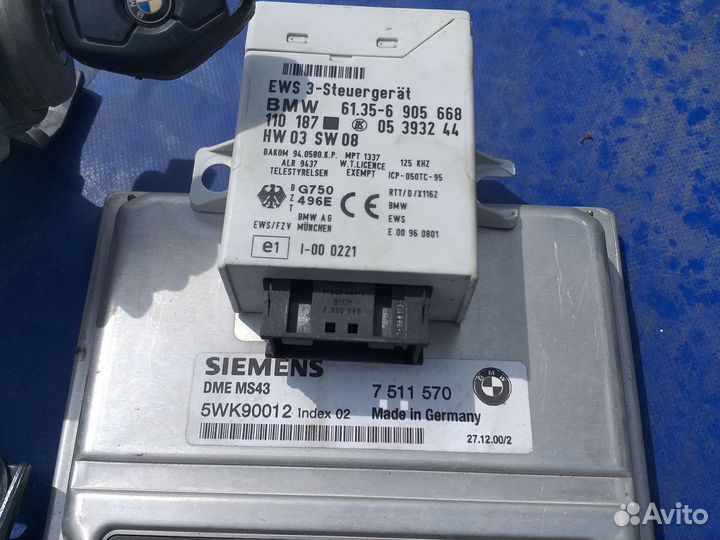 Замок зажигания комплектом бмв е39 рестайлинг