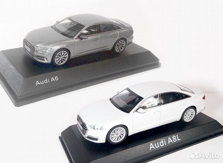 1/43 Audi A6 (C8) седан 2018 / Audi A8L (D5) 2019