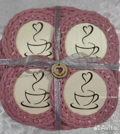 Набор подставок под горячее ручной работы