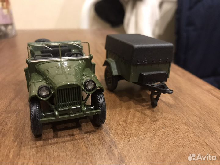 Модель газ-64 нап с прицепом