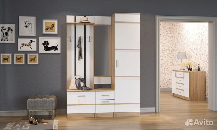 Тумба с зеркалом современная