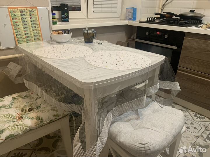 Скатерть на стол гибкое стекло 110х140