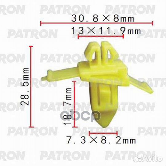 Зажим пластиковый декоративная дверная планка