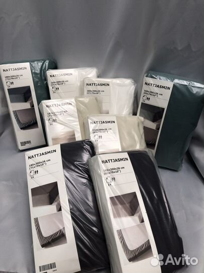 Простыни Икеа Натэсмин натяжные 160