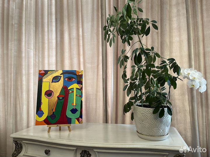 Картина акрилом на холсте