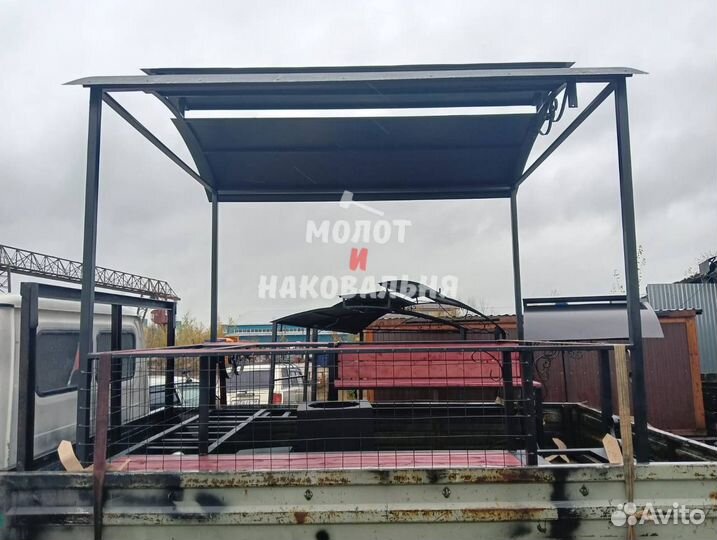 Мангал в стиле лофт