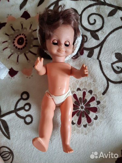 Немецкая кукла СССР раритет карие глаза