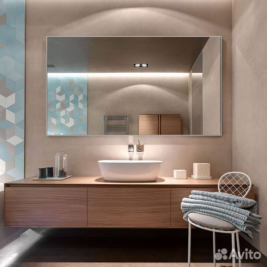 Зеркало в золотой раме настенное 70*185см