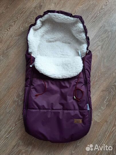 Зимний конверт в коляску на овчине