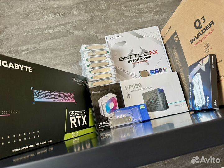 Игровой пк RTX 3070, i5 12400, 16Gb RAM, m2, WiFi