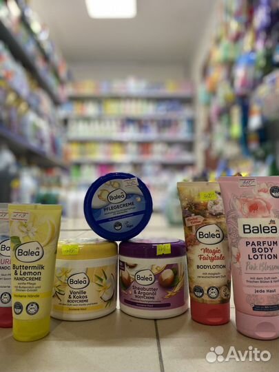 Продукция Balea крема, дезодоранты, гели