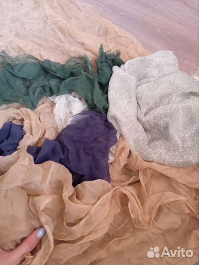 Набор тканей натуральный шёлк
