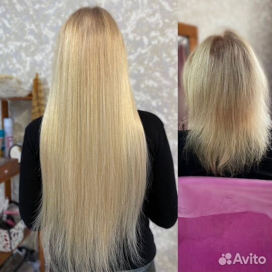 Наращивание биопротеиновых волос на Микро колечки