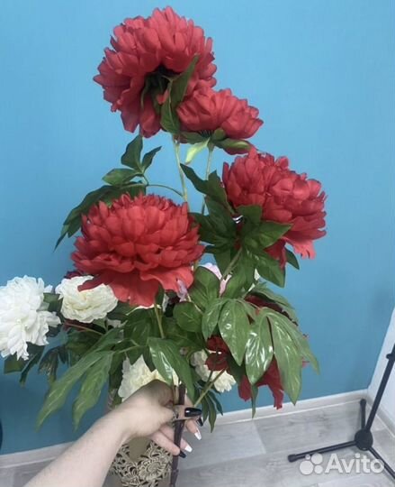 Гортензия искусственная искустенные цветы