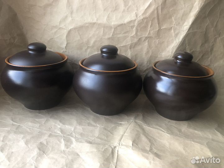 Горшочки с крышками