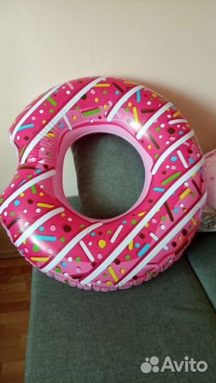Надувной круг пончик