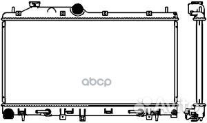 Радиатор subaru forester SH 2,5L Turbo EJ255