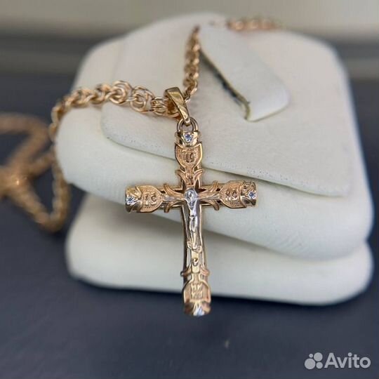 Золотой крест 585 золото