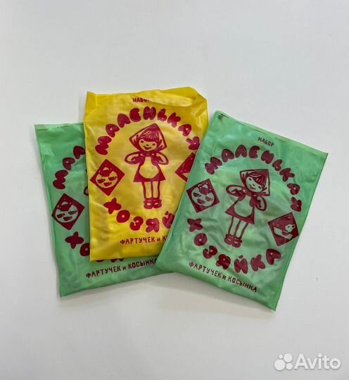 Набор фартучек и косынка СССР, маленькая хозяйка