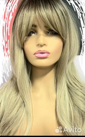 Парик из волос новый длинный 60 см,каскад