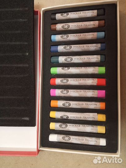 Краски для рисования Пастель сухая Сонет 12 цветов