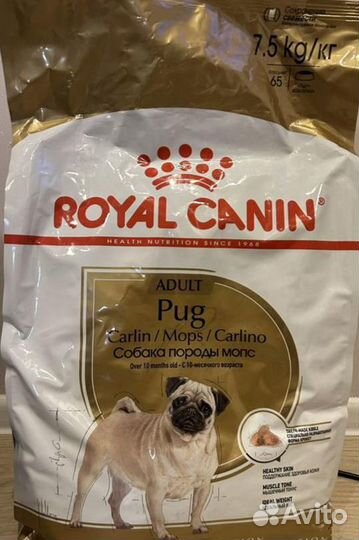 Корм Royal Canin для мопсов 7.5 кг