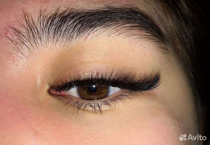 Наращивание ресниц, вельвет ресниц