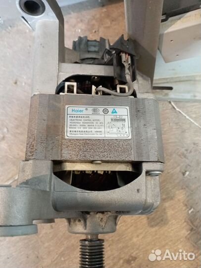 Двигататель стиральной машины горение, haier