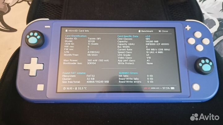 Nintendo Switch Lite прошитая 32+128gb