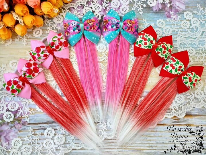 Резинки для волос ручной работы