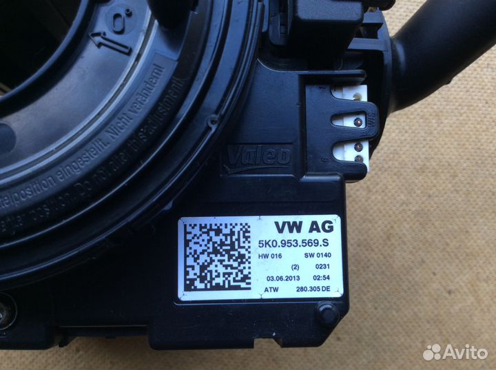 Блок подрулевой VW Passat CC B7 5K0953569S