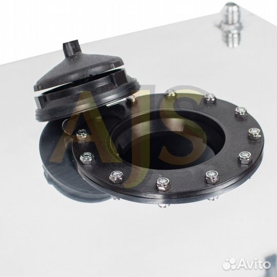 Бак топливный алюминиевый 40л, пластиковая крышка