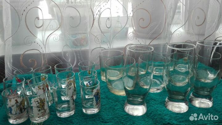 Стаканы, рюмки ассорти