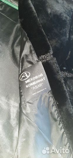 Шуба мутоновая с капюшоном размер 42-44